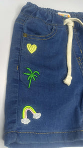 Girls short elasticated W belt